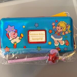Loungefly Blue Wallet with Rainbow Brite and Star Accents